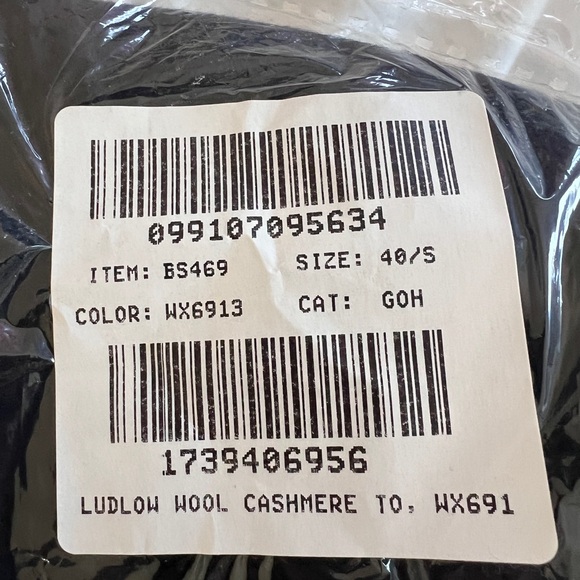 NWT J. Crew topcoat in navy cashmere blend size 40s (men’s medium) - Picture 3 of 13